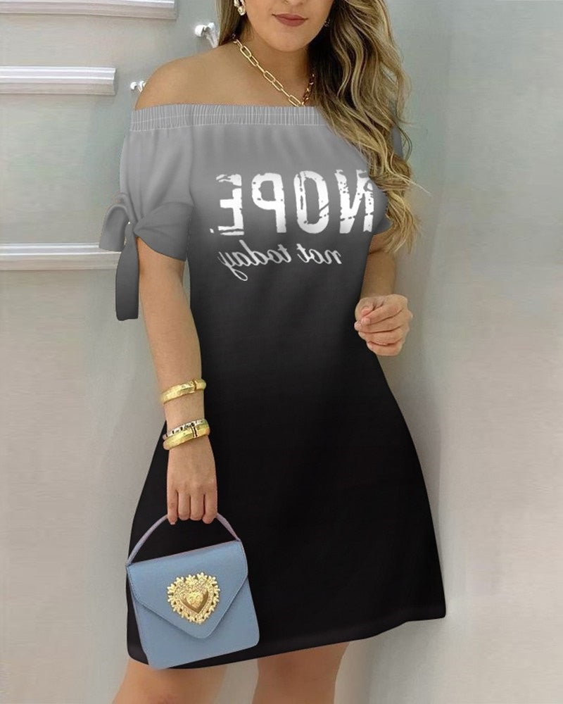 Copy of Women Off Shoulder Summer Mini Dress